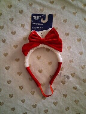 ✂️ *NWT* Petco Red Bow Pet Headband